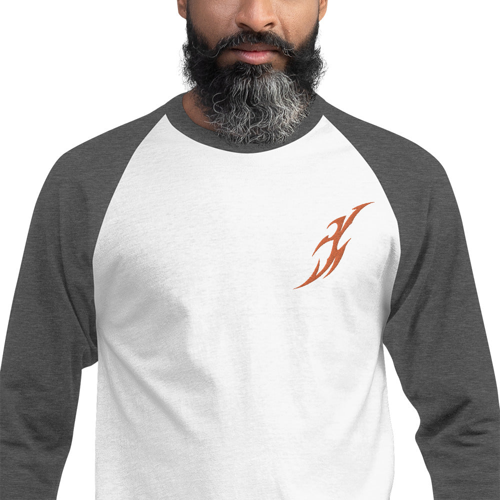 Camisa raglan com manga 3/4