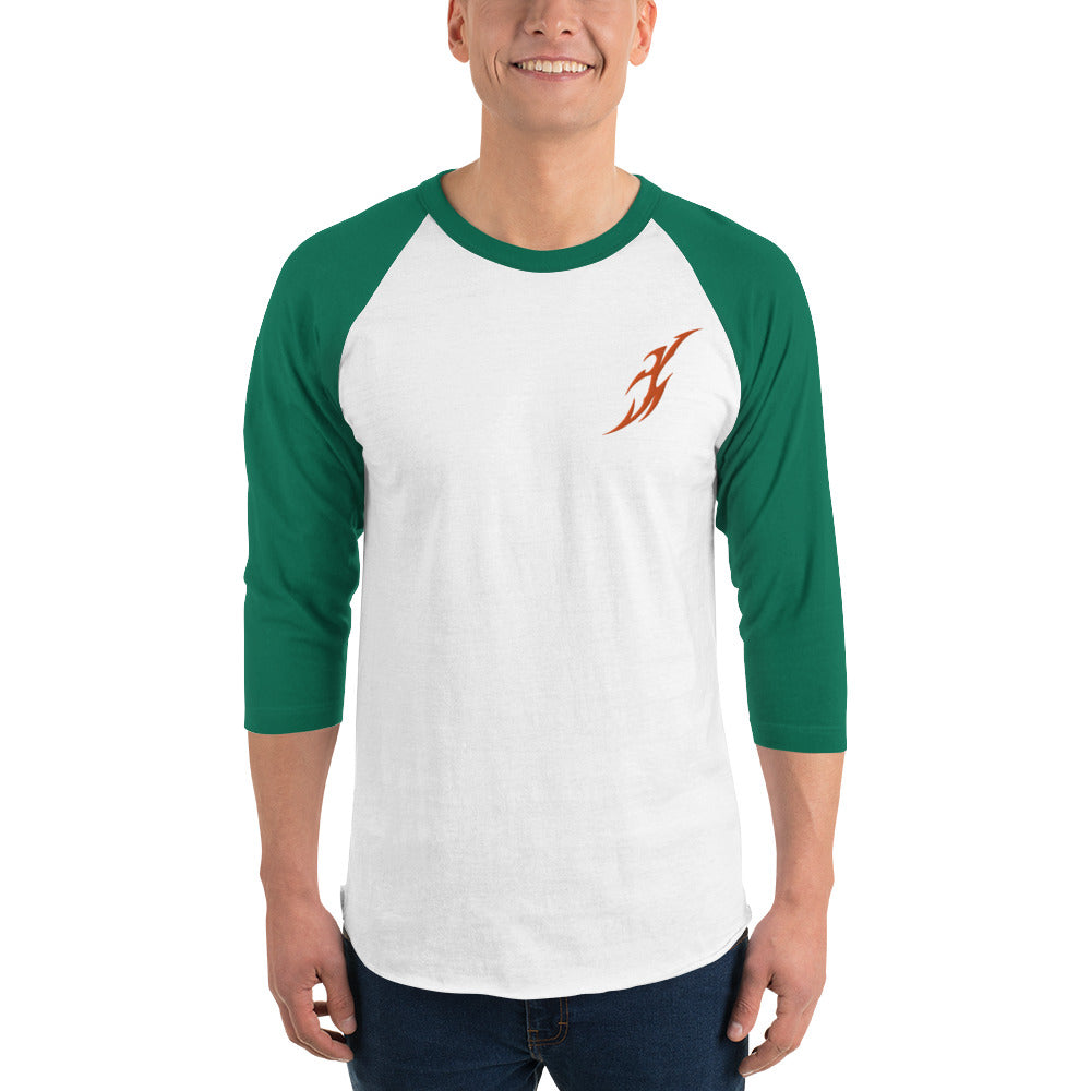 Camisa raglan com manga 3/4