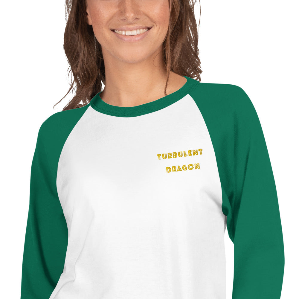Camisa raglan com manga 3/4