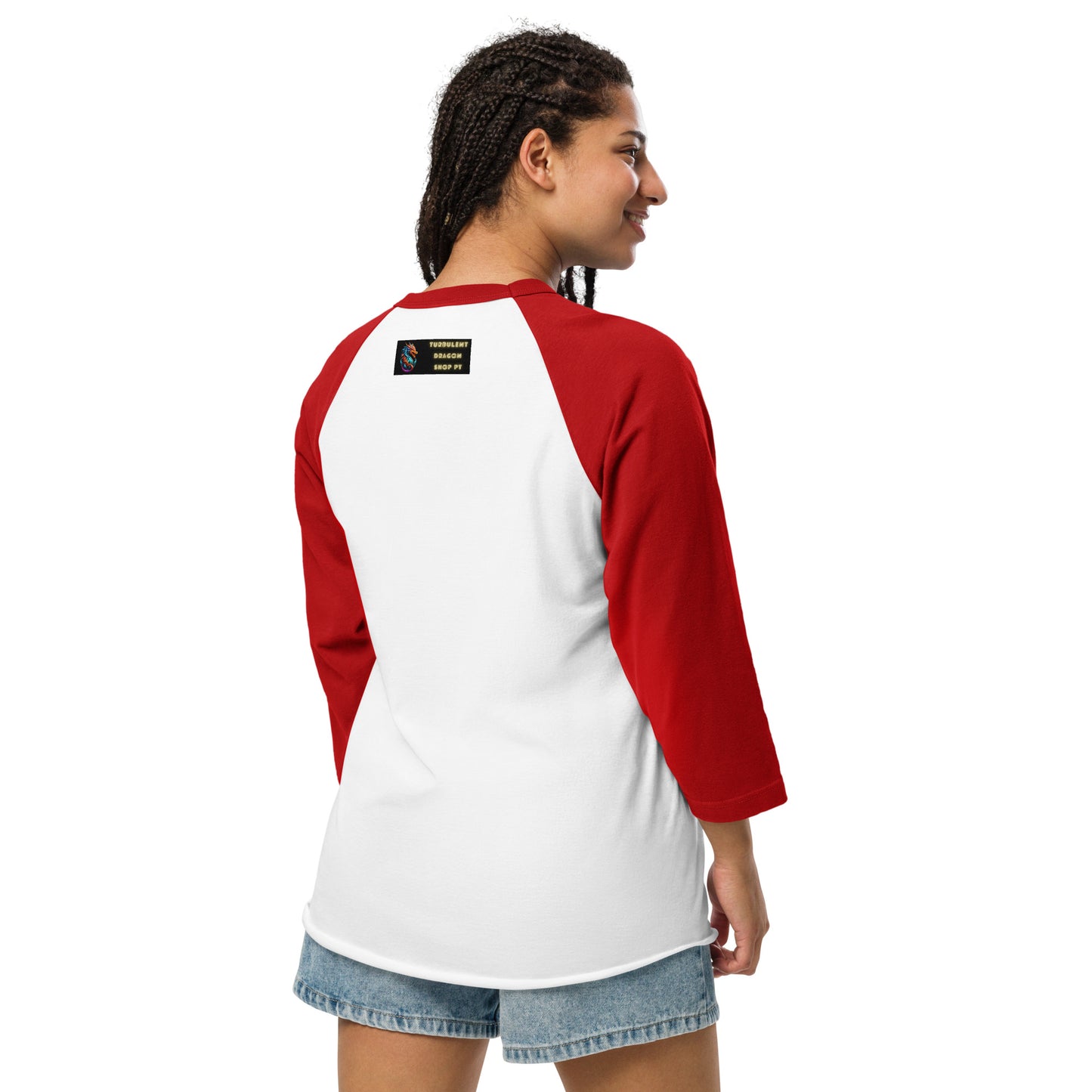 Camisa raglan com manga 3/4