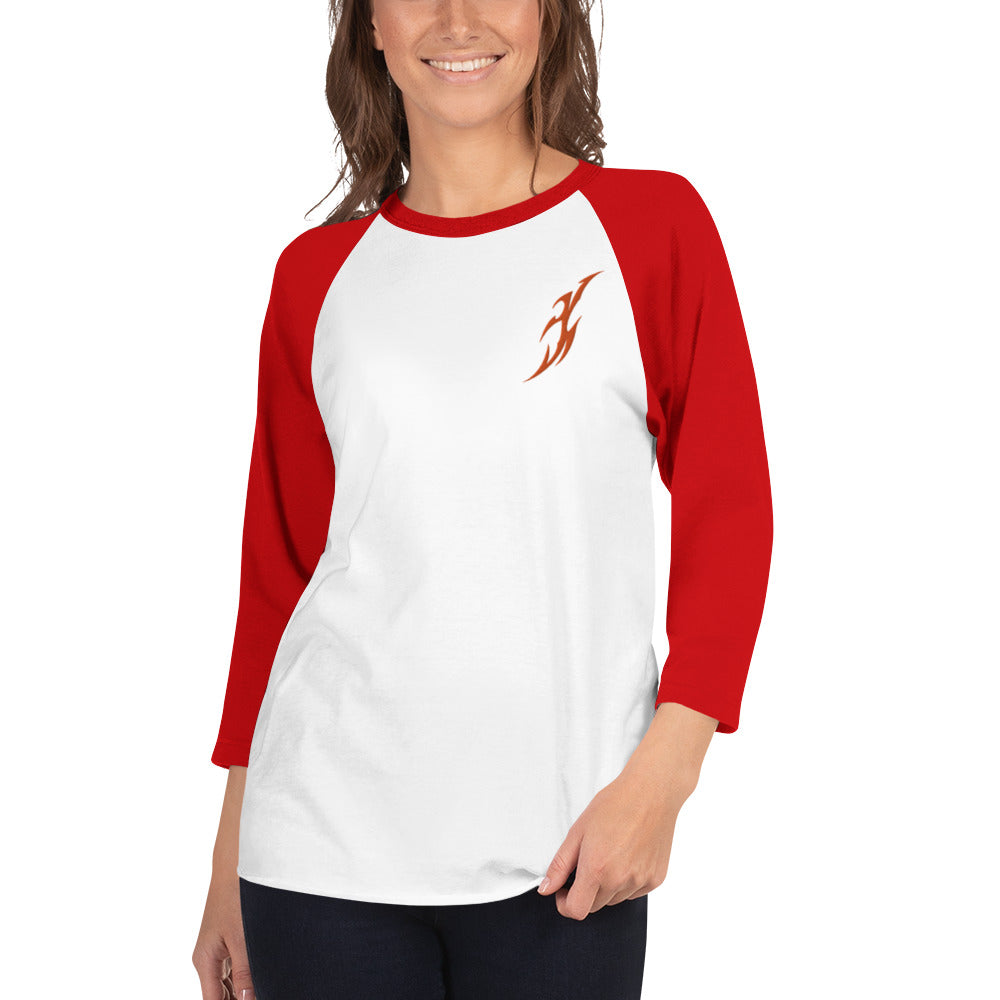 Camisa raglan com manga 3/4