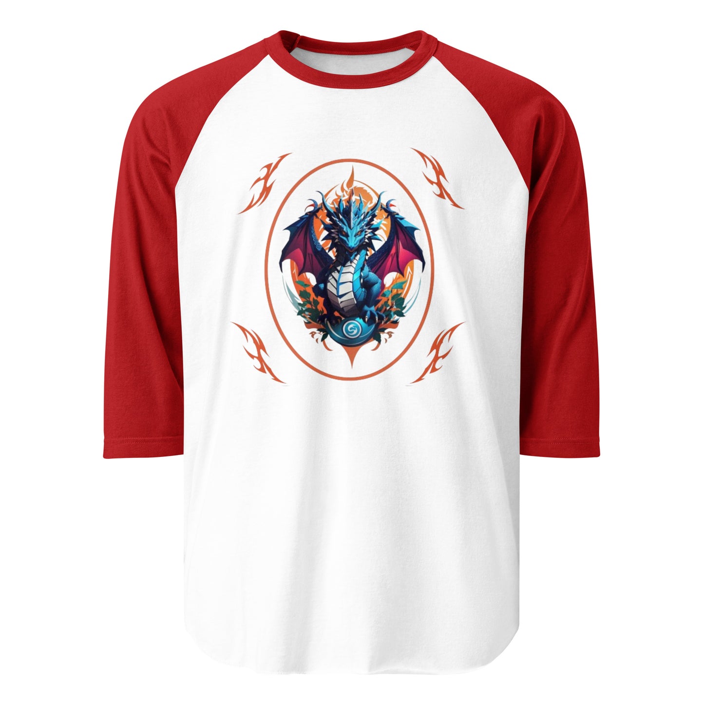 Camisa raglan com manga 3/4