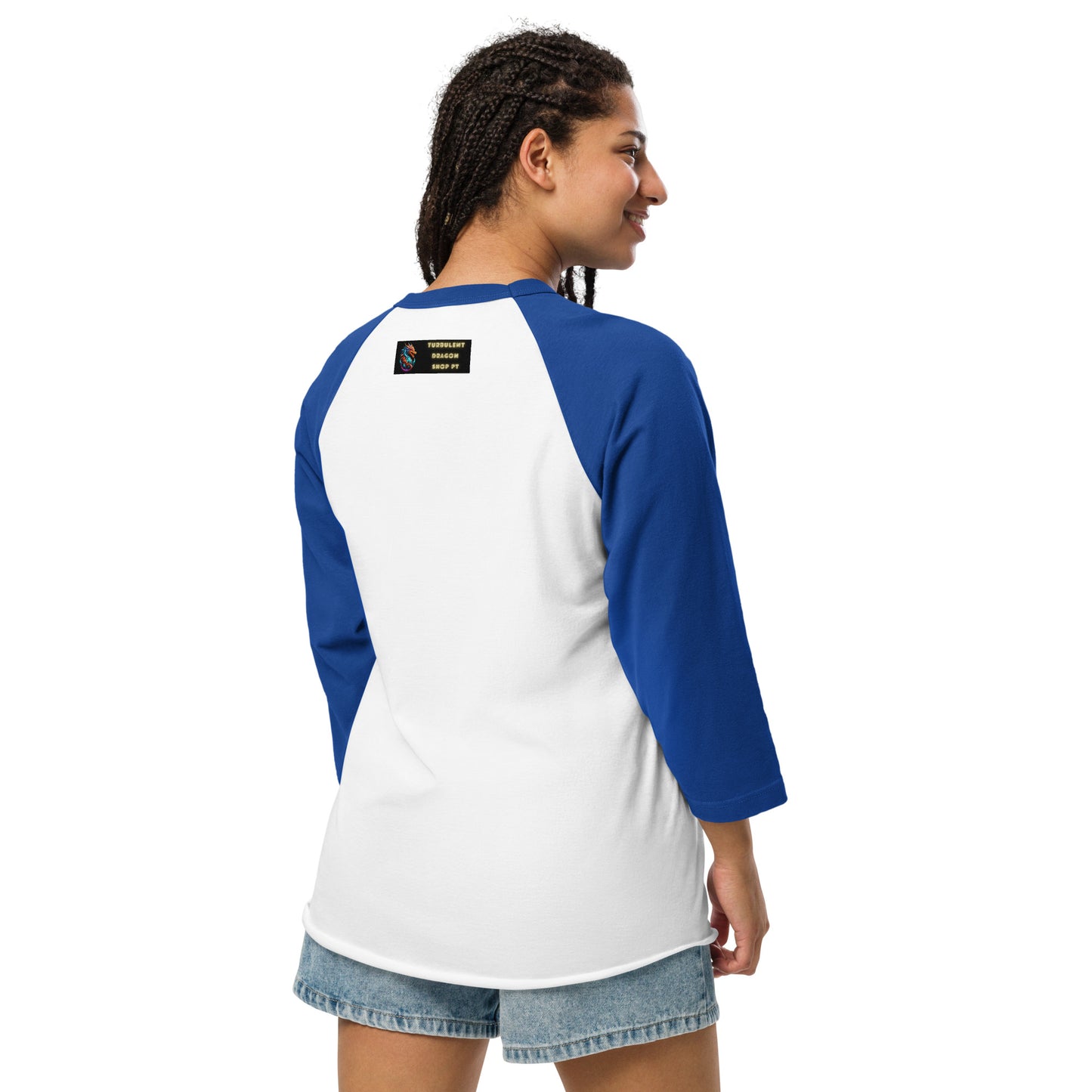 Camisa raglan com manga 3/4