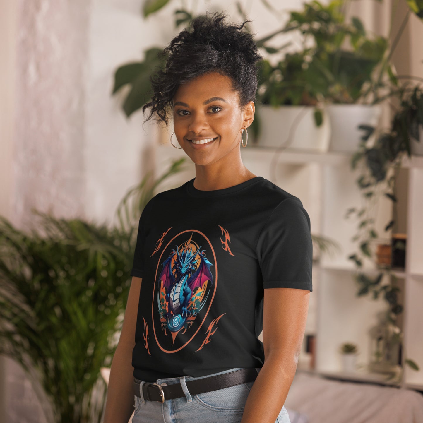 Camiseta unissex com mangas curtas