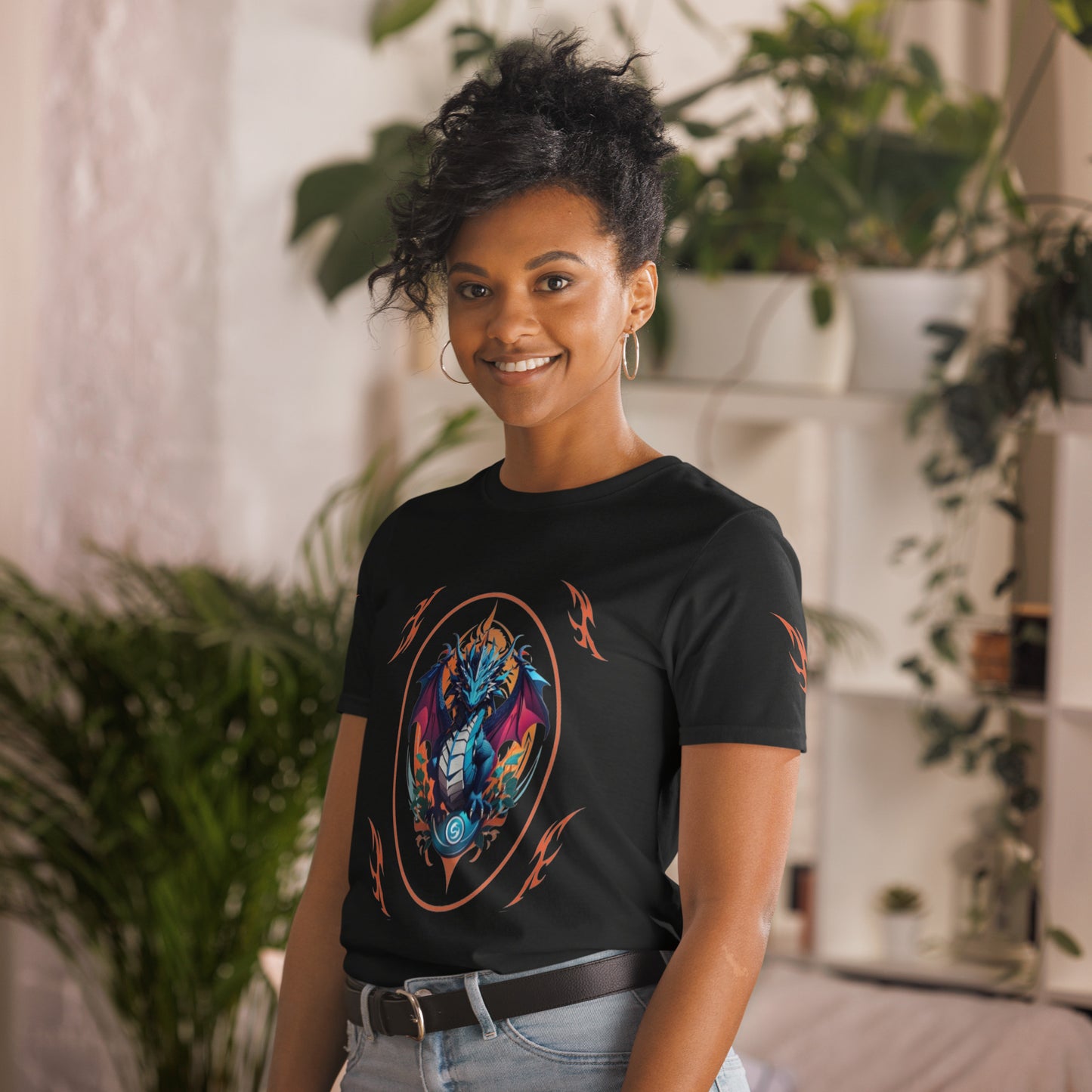 Camiseta unissex com mangas curtas