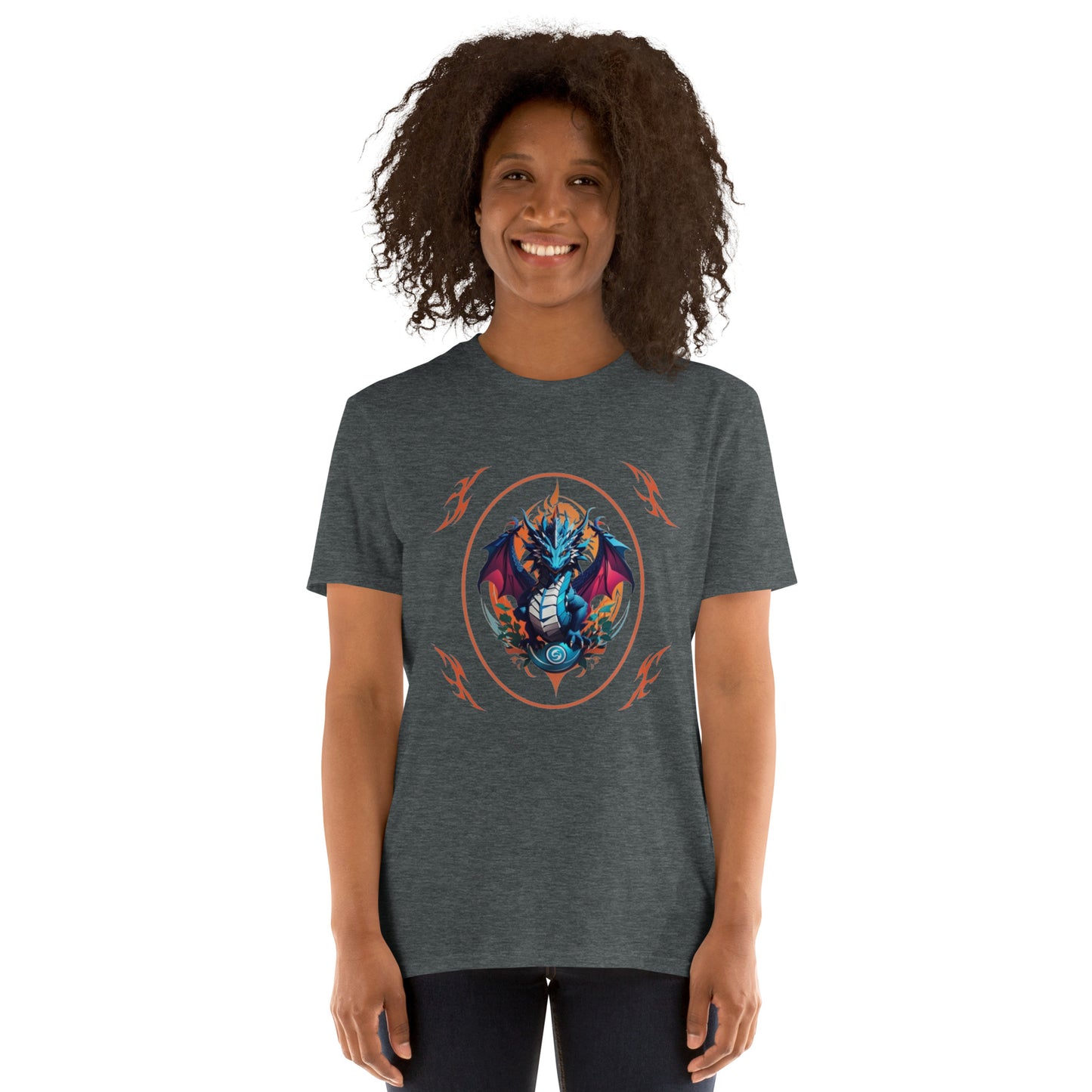 Camiseta unissex com mangas curtas