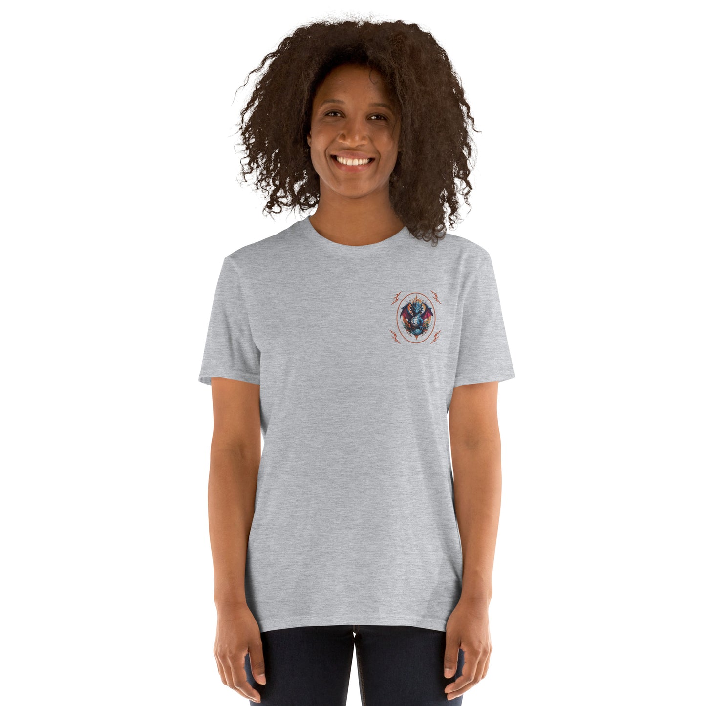 Camiseta unissex com mangas curtas