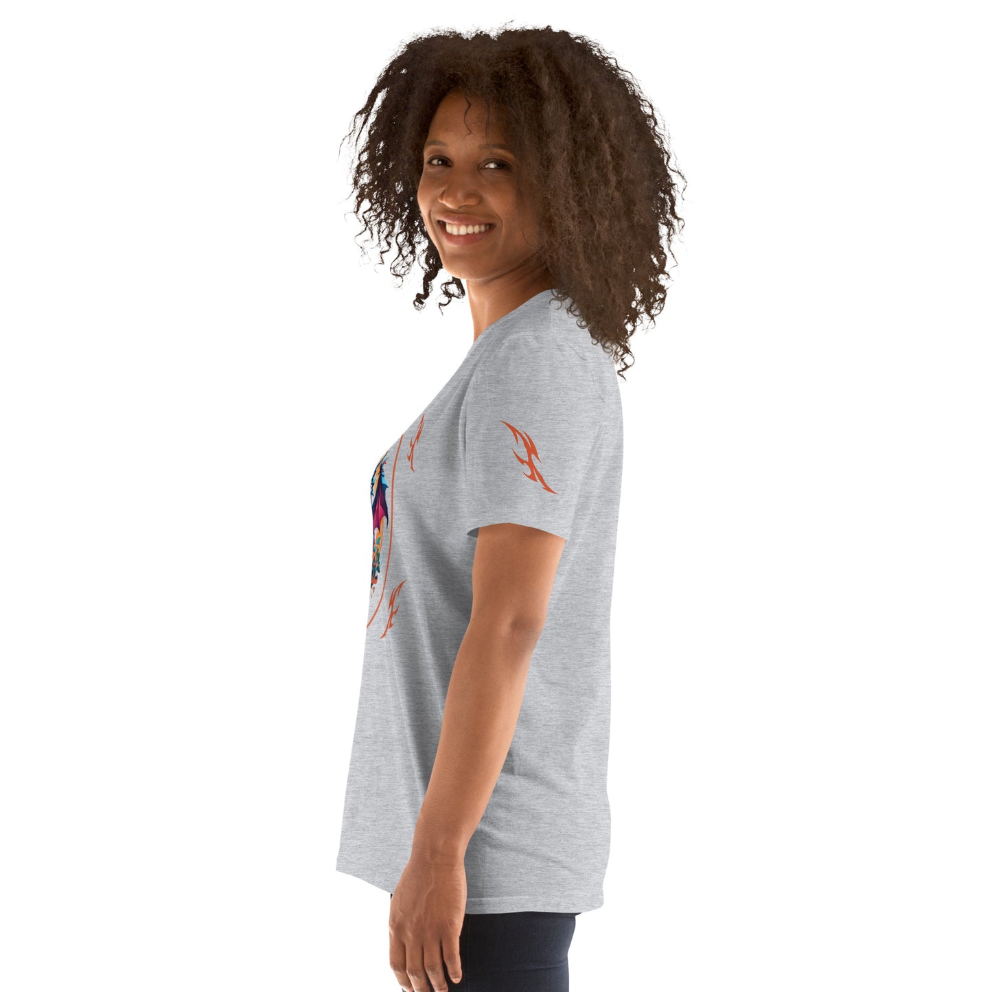 Camiseta unissex com mangas curtas