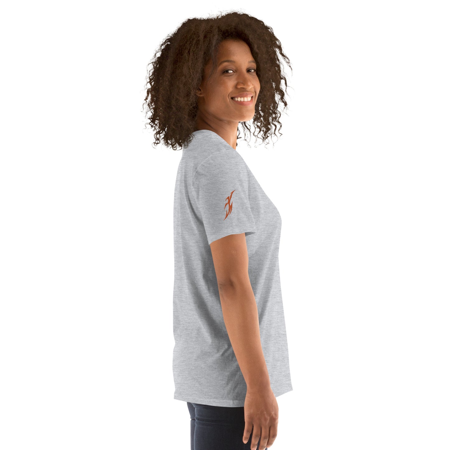 Camiseta unissex com mangas curtas