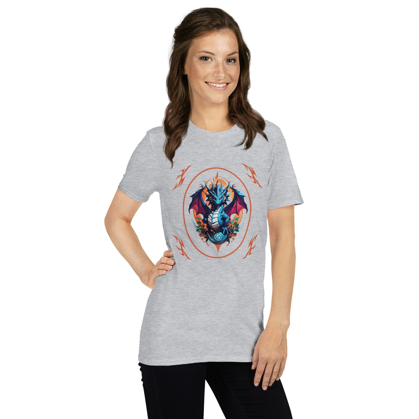 Camiseta unissex com mangas curtas