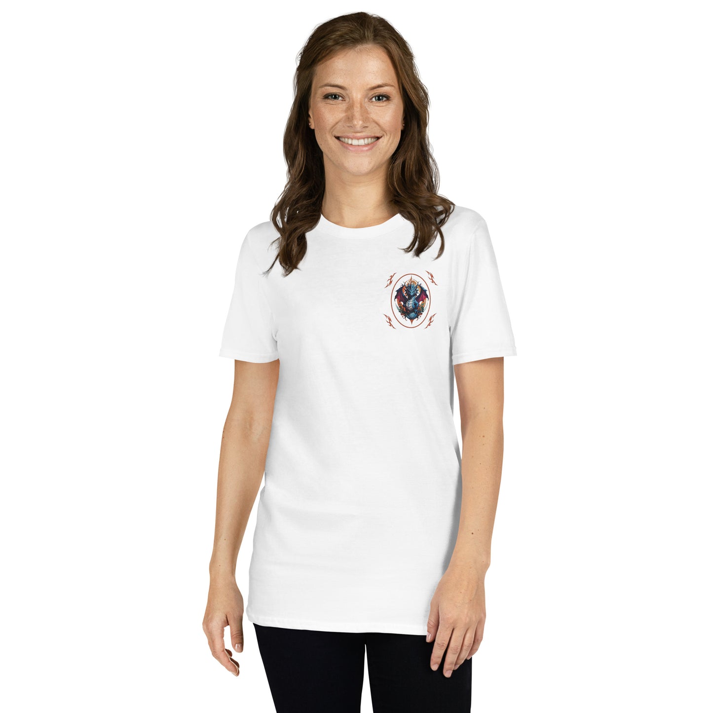 Camiseta unissex com mangas curtas