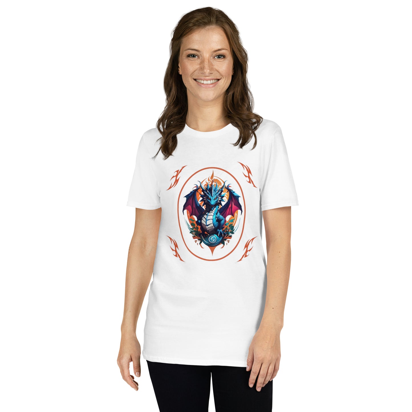 Camiseta unissex com mangas curtas