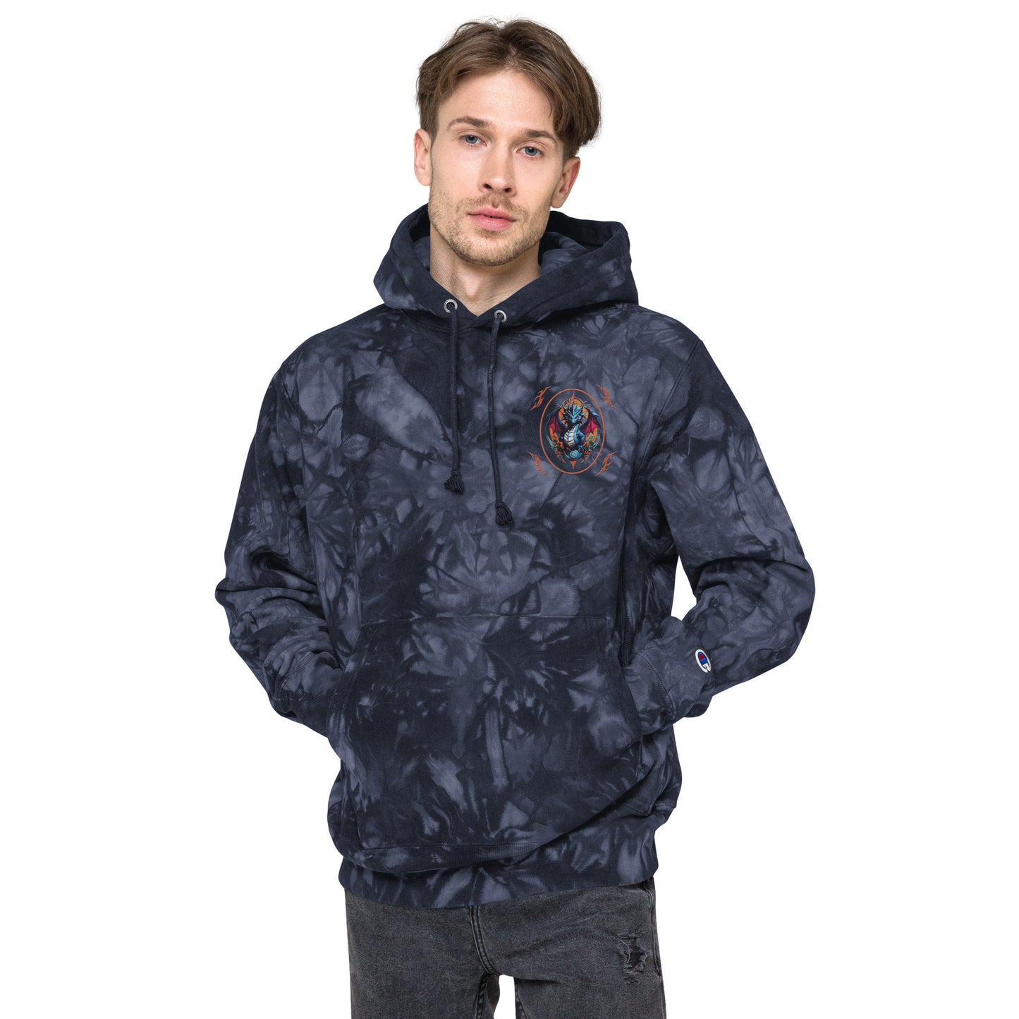 Moletom com Capuz Tie-Dye Champion Unissex