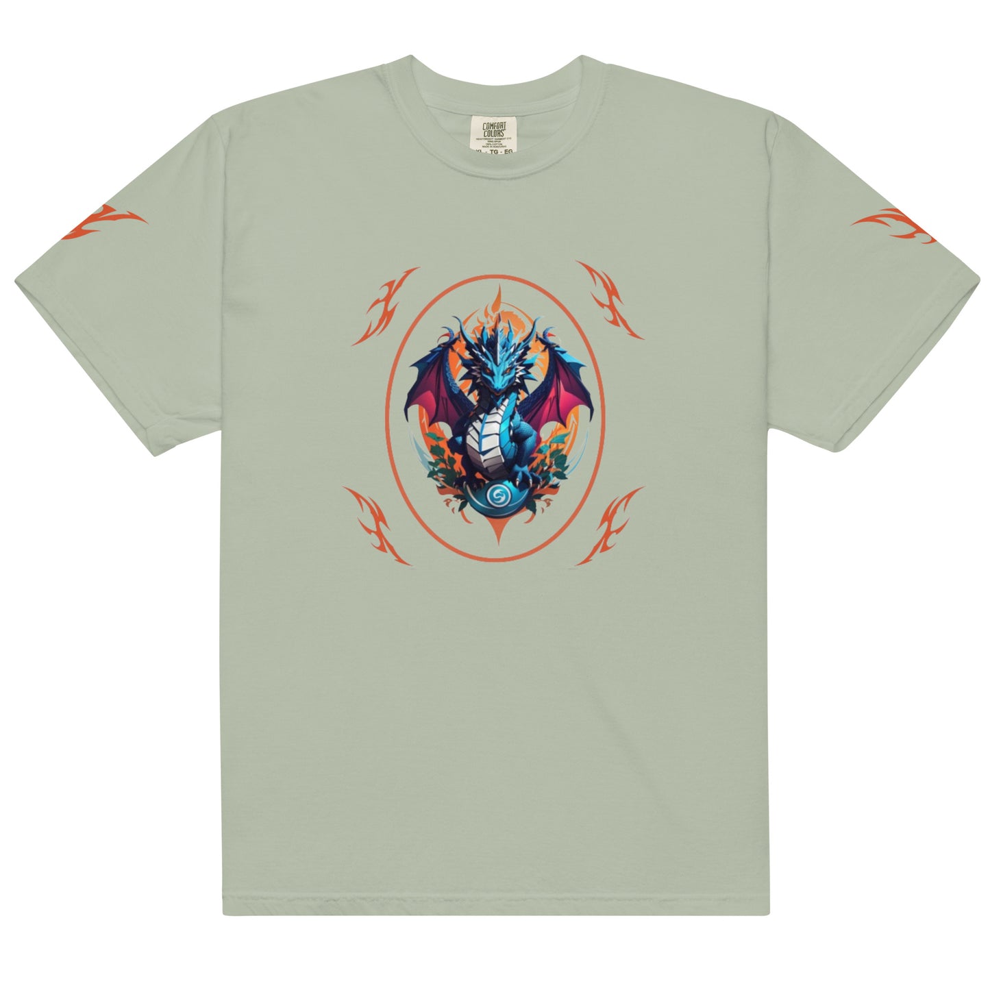 Camiseta grossa de tecido tingido unissex