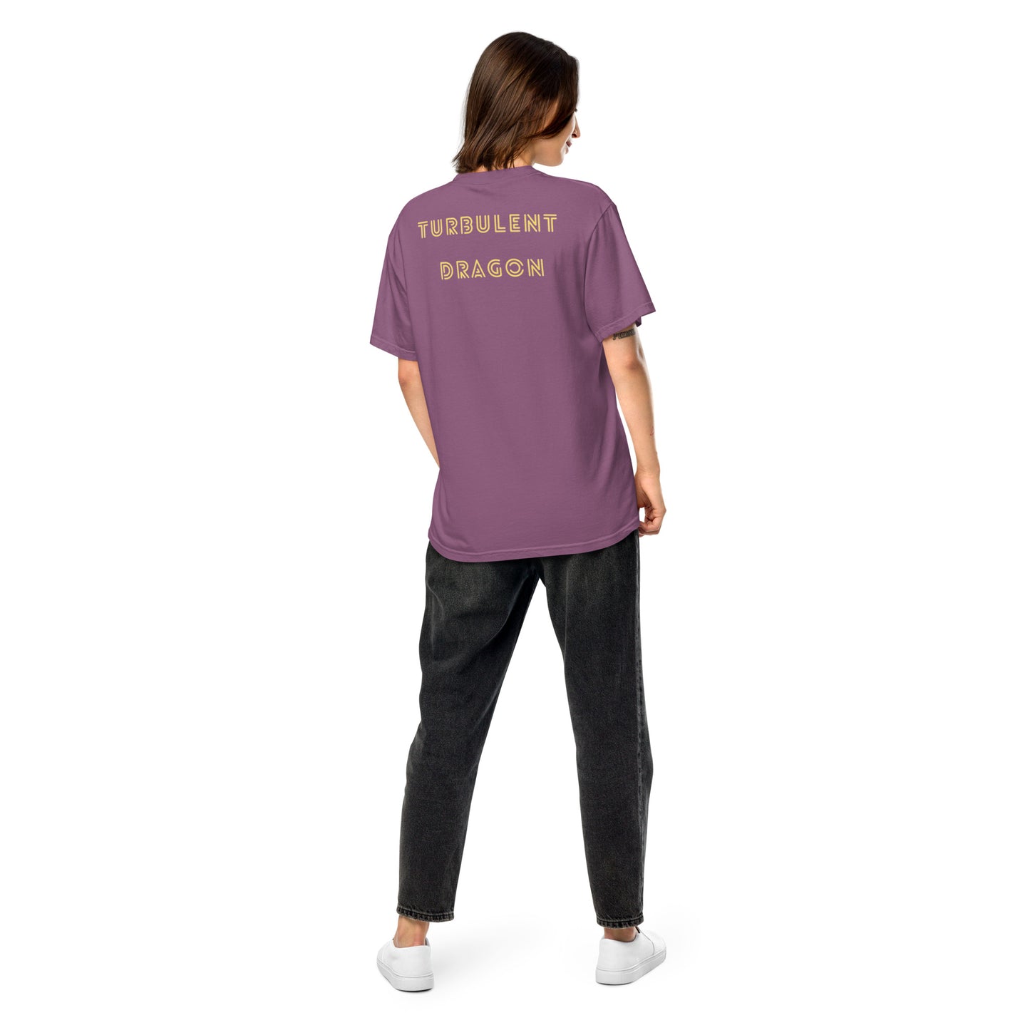 Camiseta grossa de tecido tingido unissex
