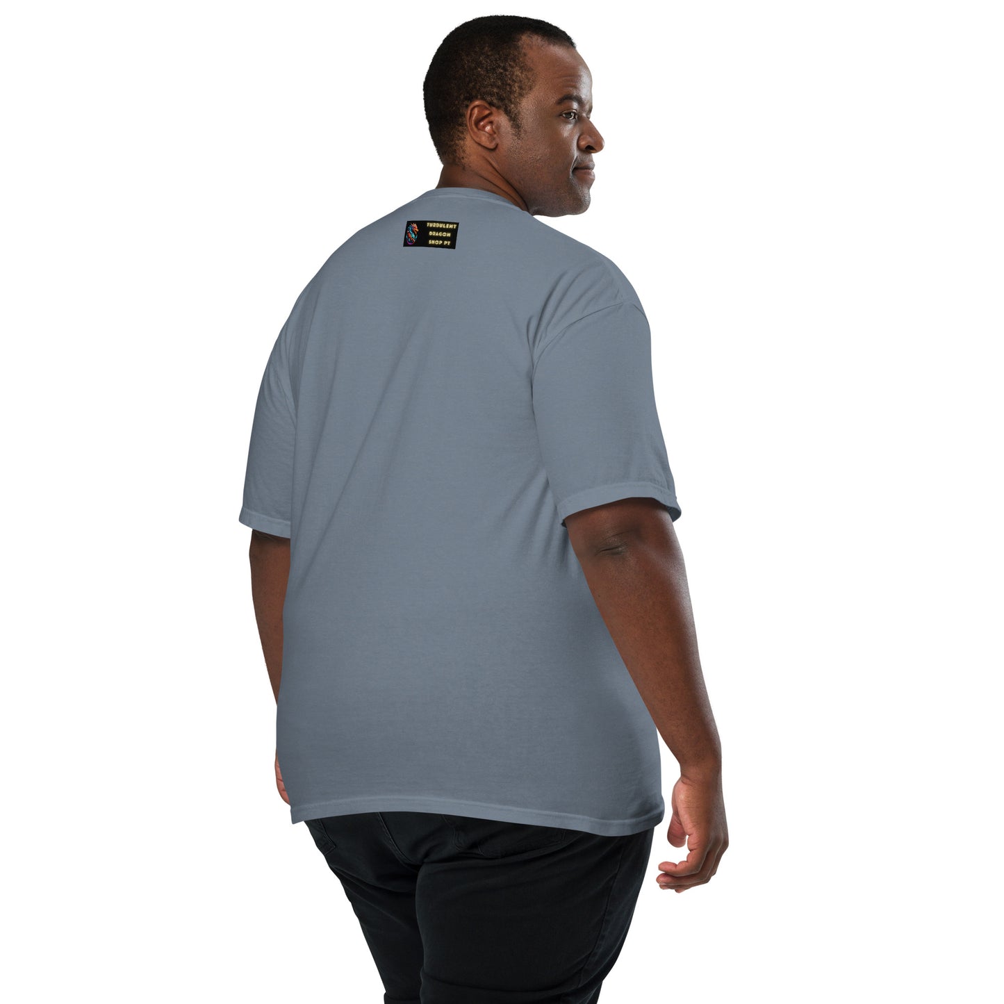 Camiseta grossa de tecido tingido unissex