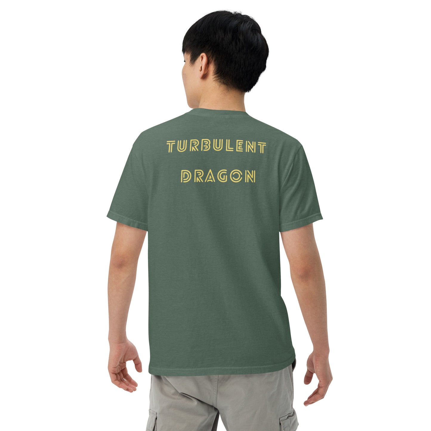 Camiseta grossa de tecido tingido unissex