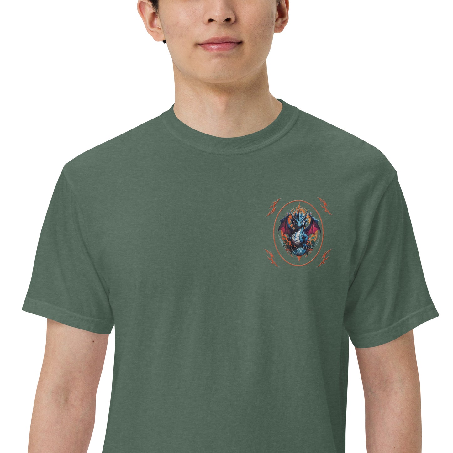 Camiseta grossa de tecido tingido unissex