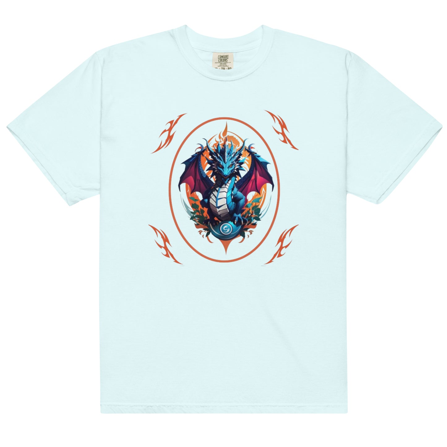 Camiseta grossa de tecido tingido unissex