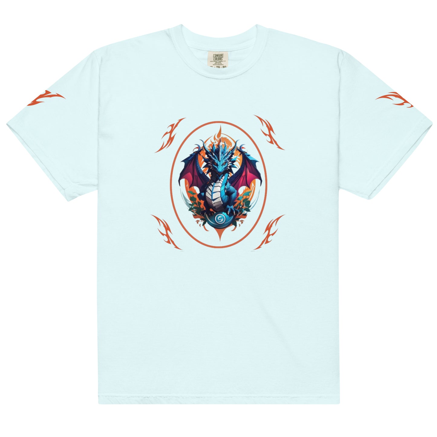 Camiseta grossa de tecido tingido unissex