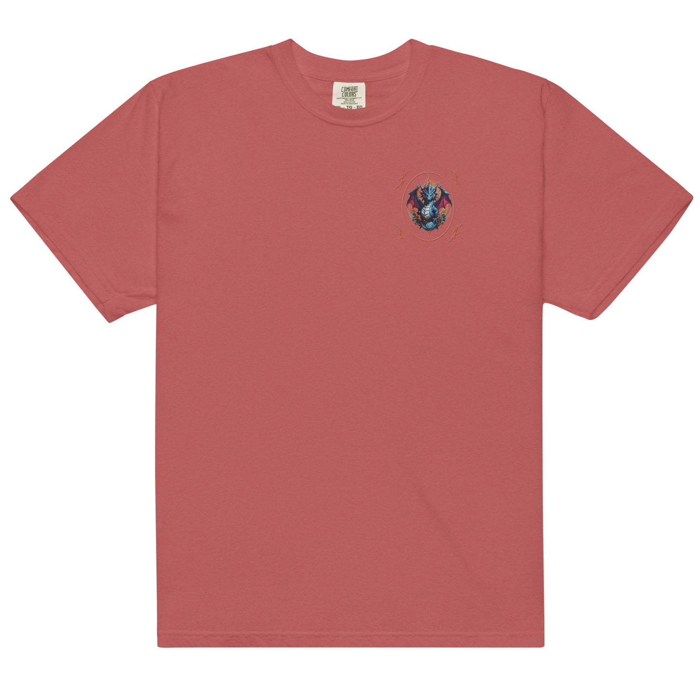 Camiseta grossa de tecido tingido unissex