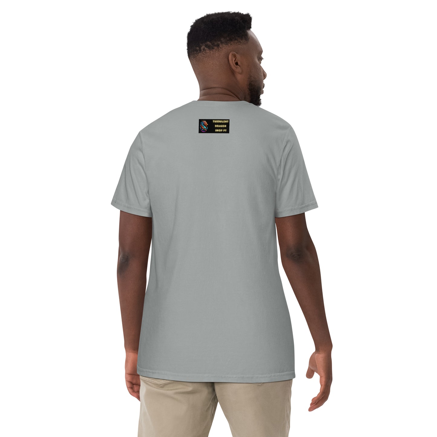 Camiseta grossa de tecido tingido unissex