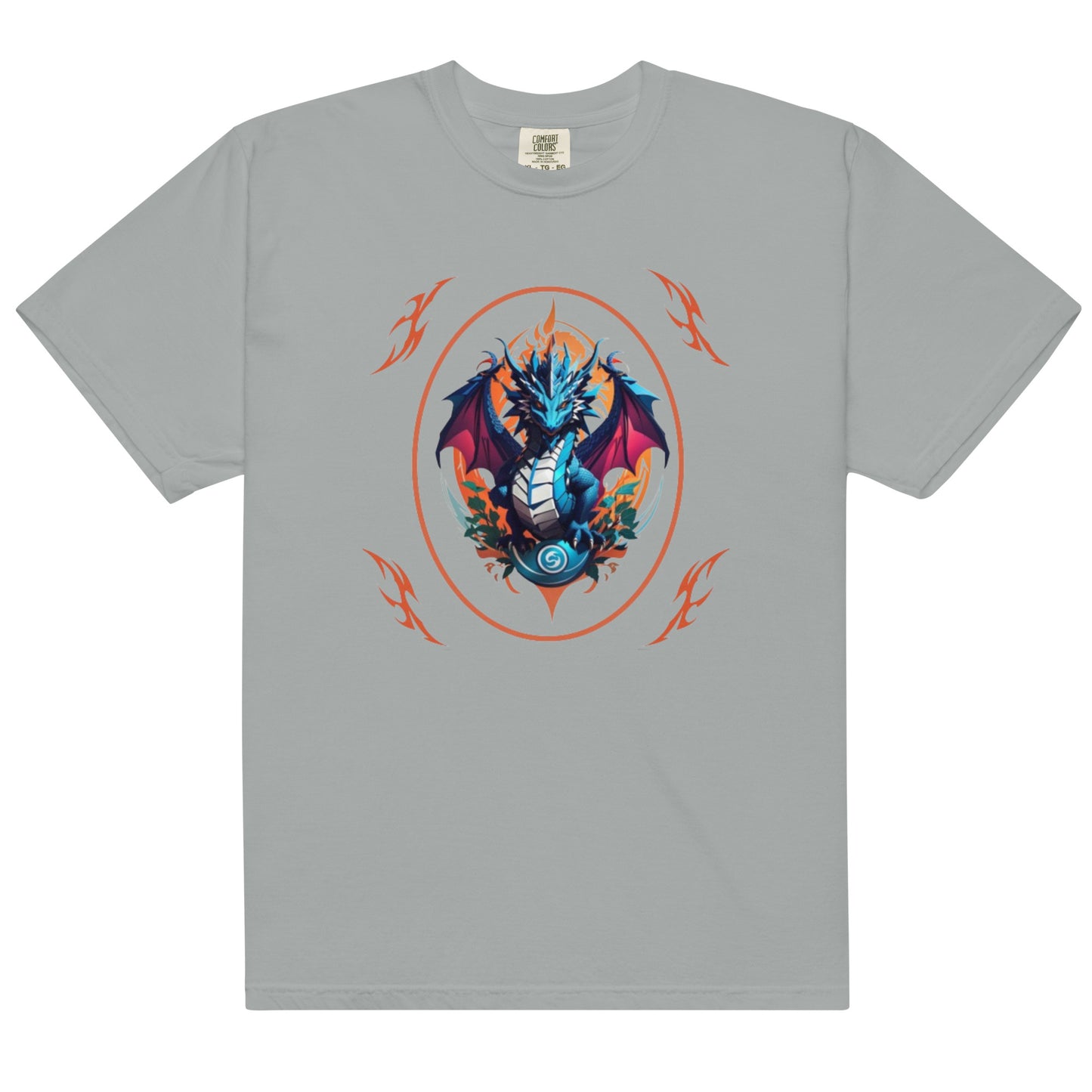 Camiseta grossa de tecido tingido unissex