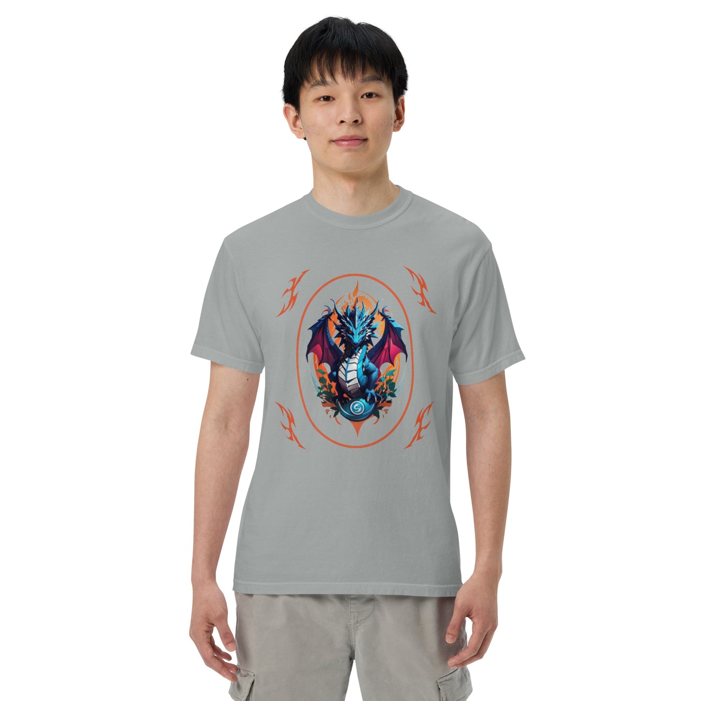 Camiseta grossa de tecido tingido unissex