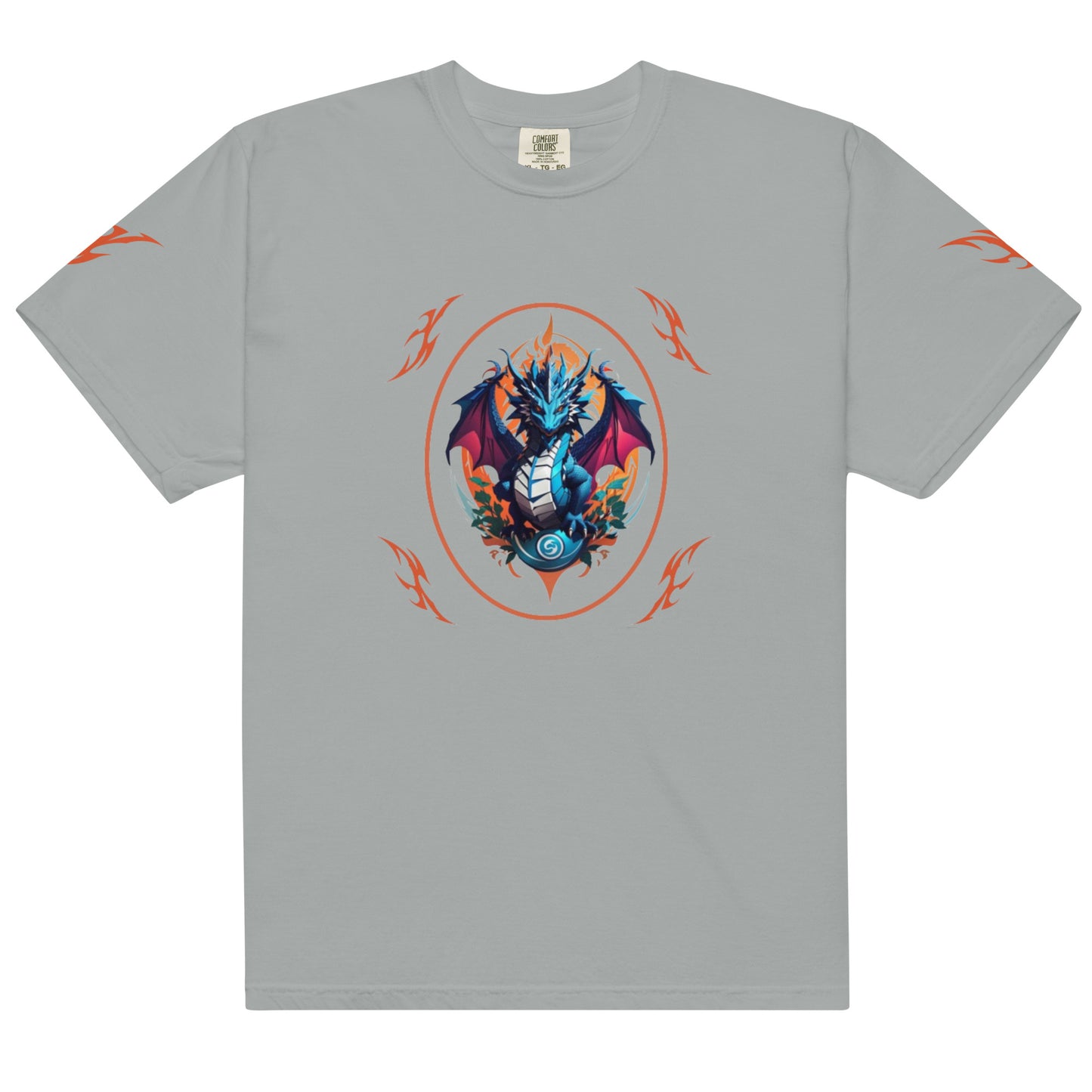 Camiseta grossa de tecido tingido unissex
