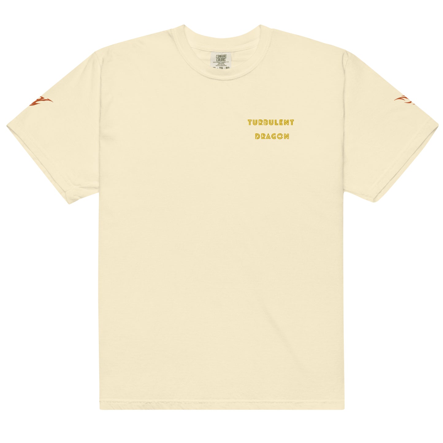 Camiseta grossa de tecido tingido unissex