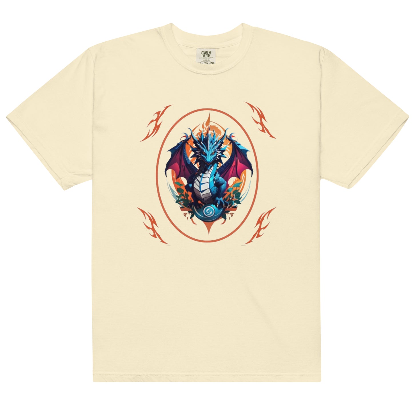 Camiseta grossa de tecido tingido unissex