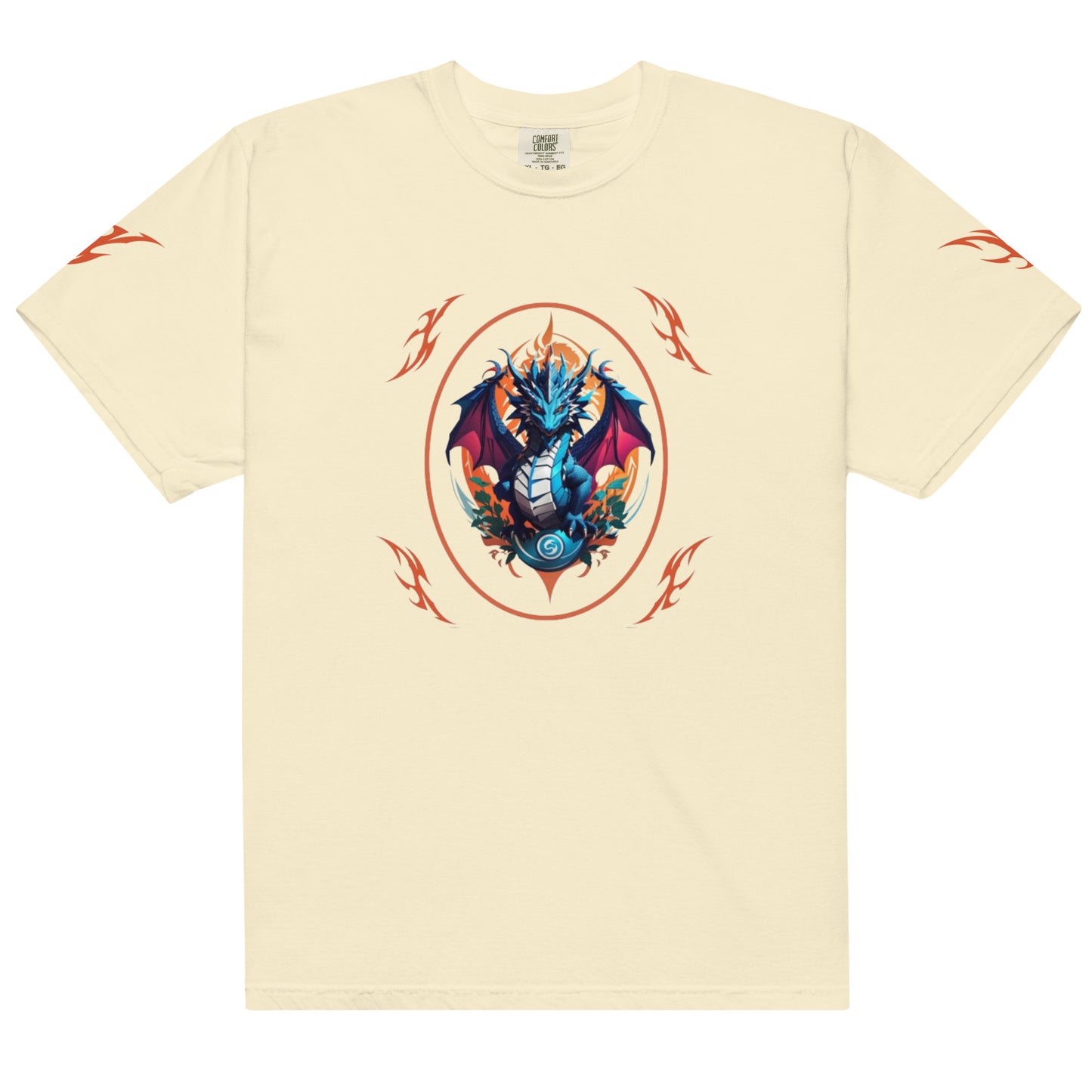 Camiseta grossa de tecido tingido unissex