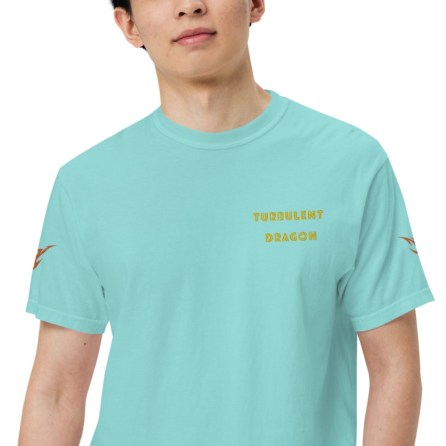 Camiseta grossa de tecido tingido unissex