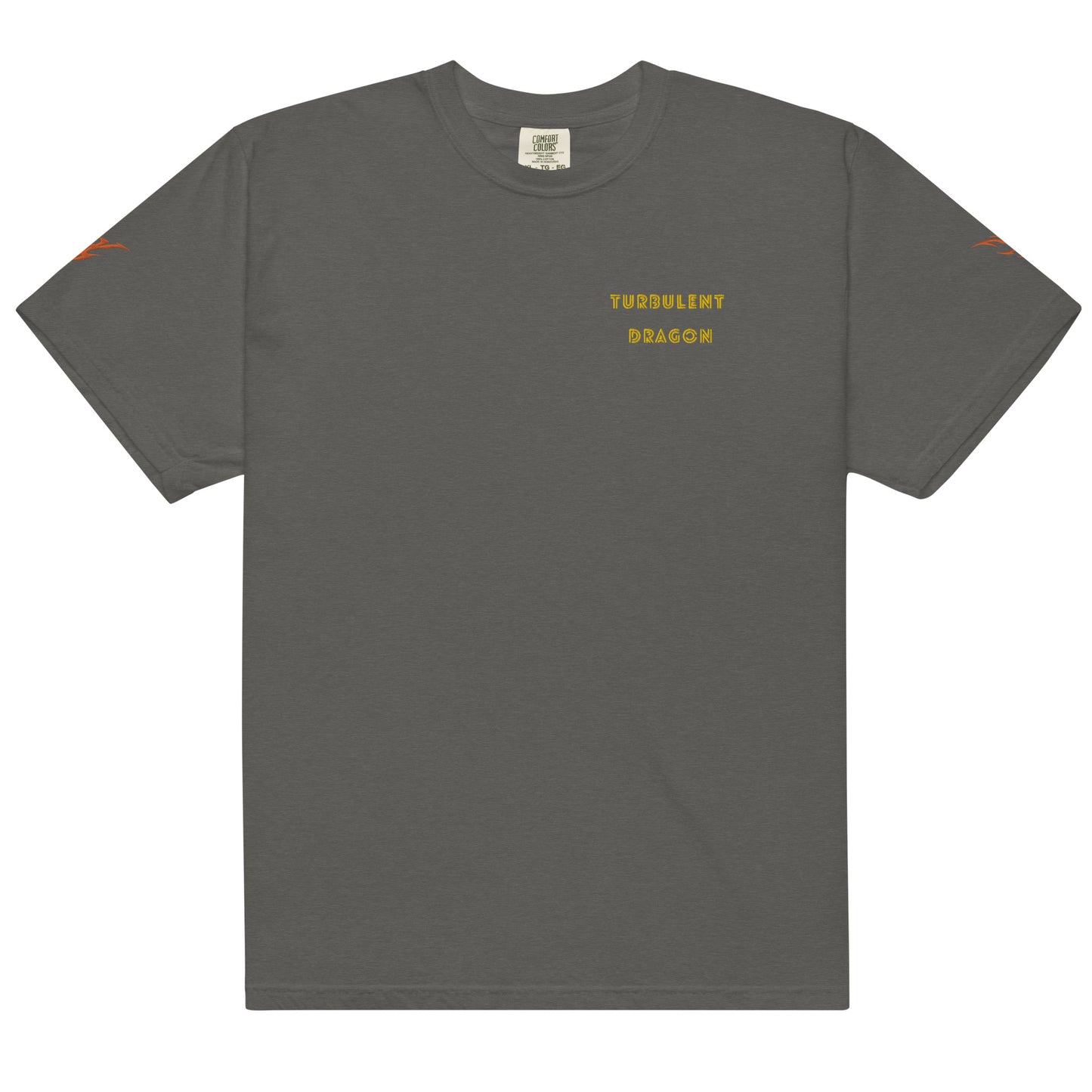 Camiseta grossa de tecido tingido unissex