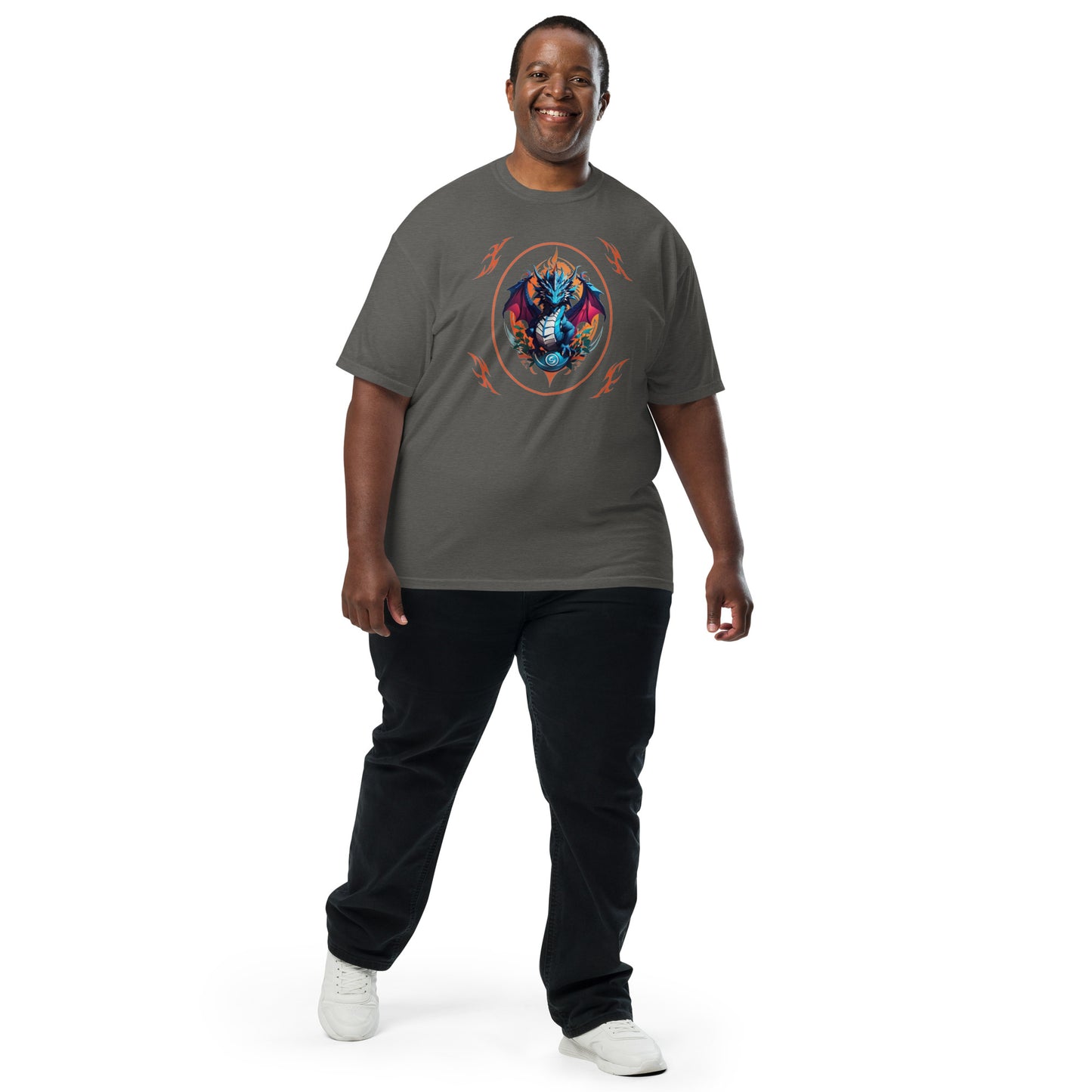 Camiseta grossa de tecido tingido unissex