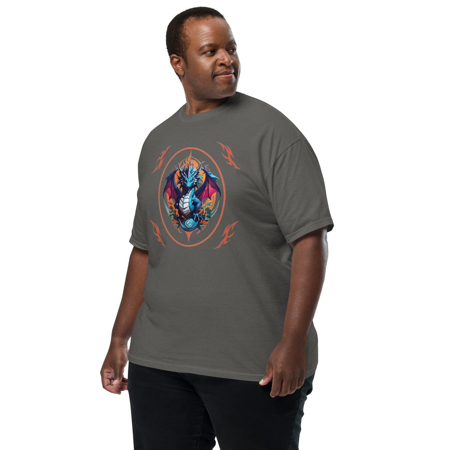 Camiseta grossa de tecido tingido unissex