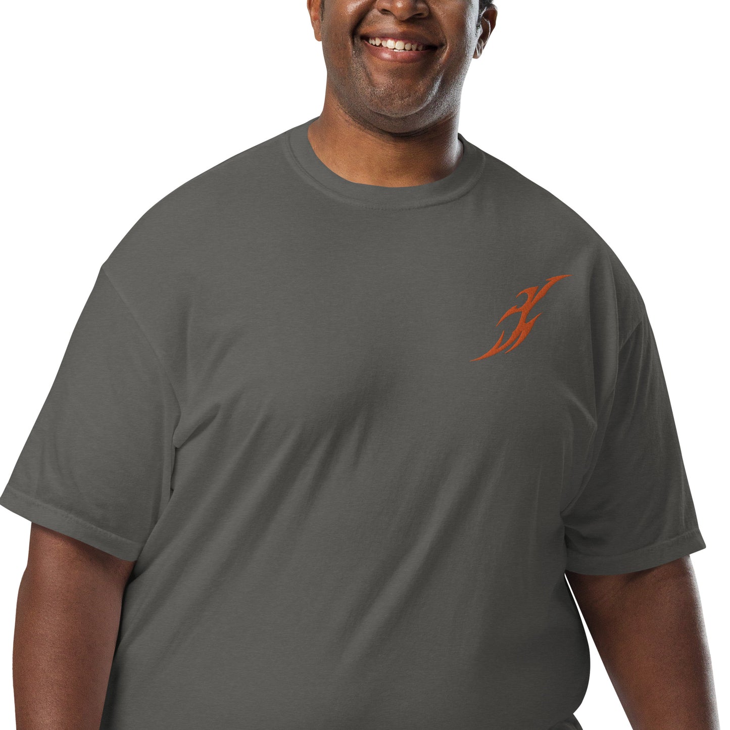 Camiseta grossa de tecido tingido unissex