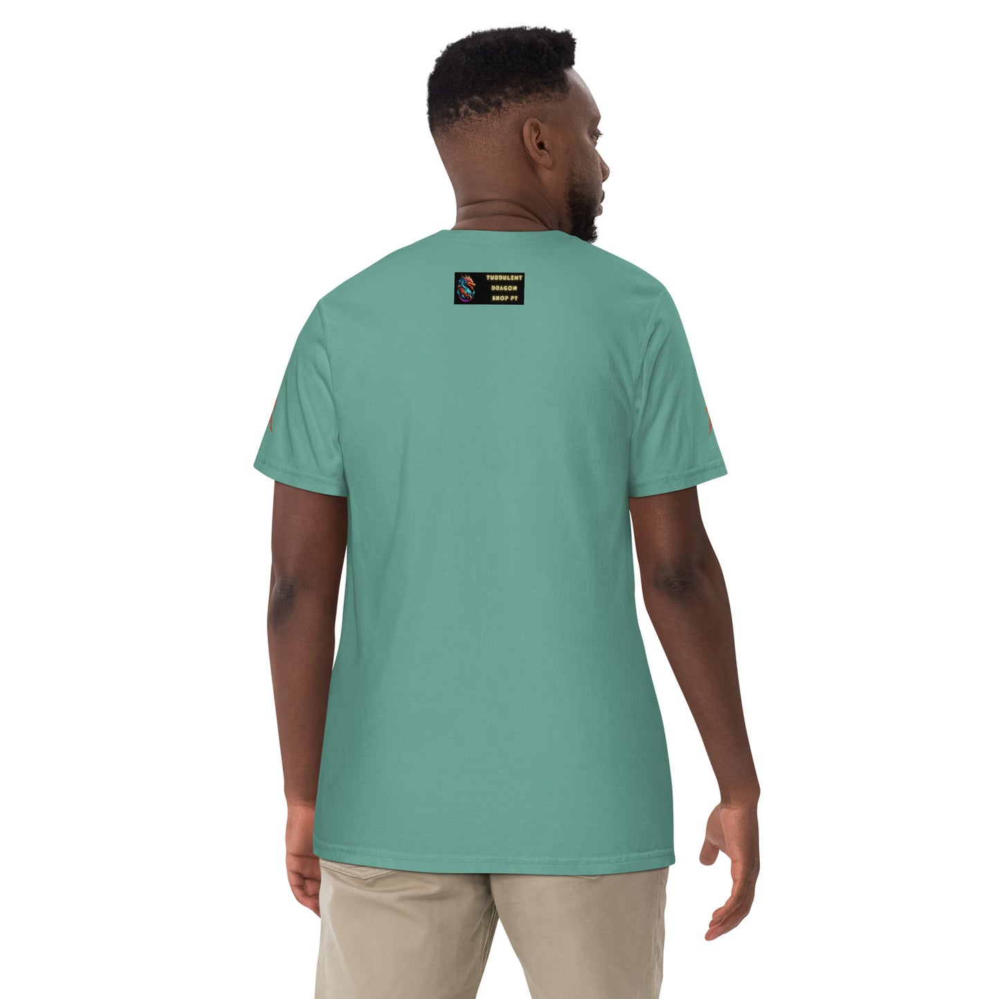 Camiseta grossa de tecido tingido unissex