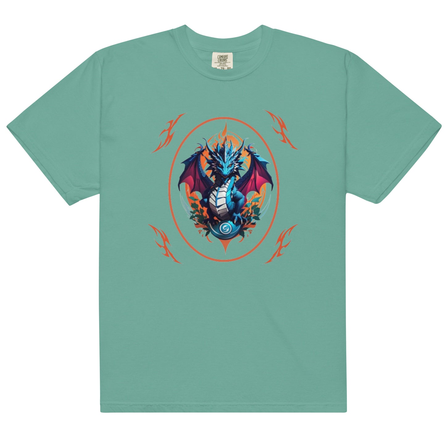 Camiseta grossa de tecido tingido unissex