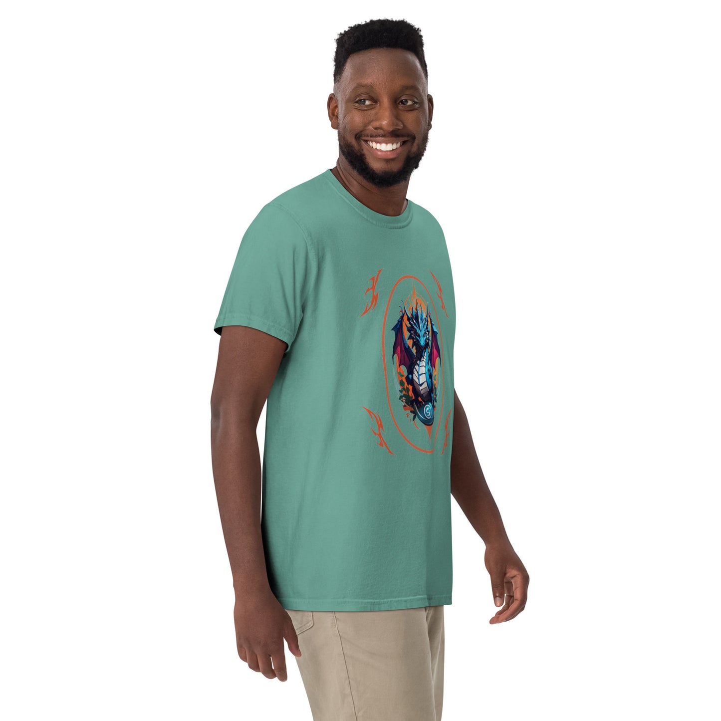 Camiseta grossa de tecido tingido unissex
