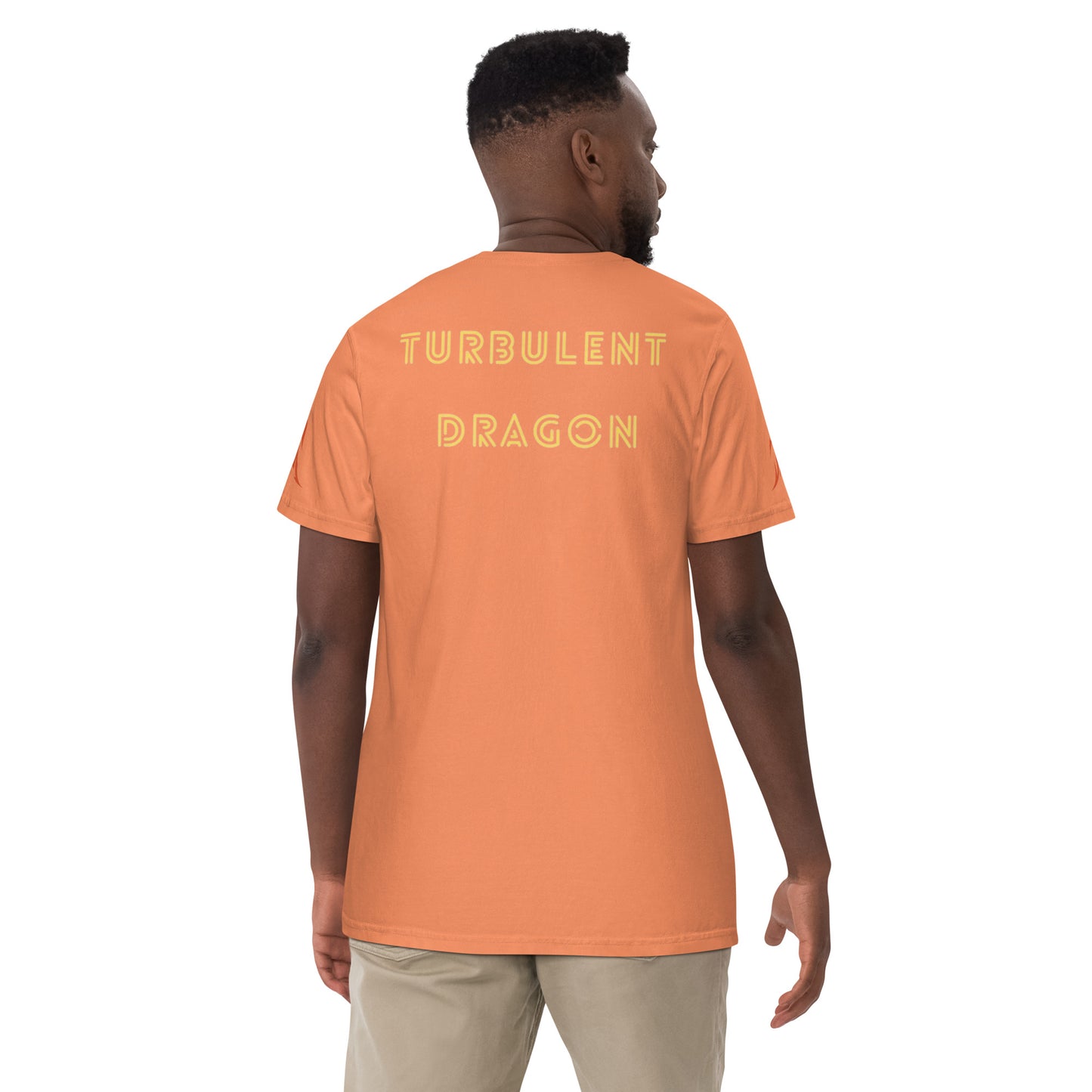 Camiseta grossa de tecido tingido unissex