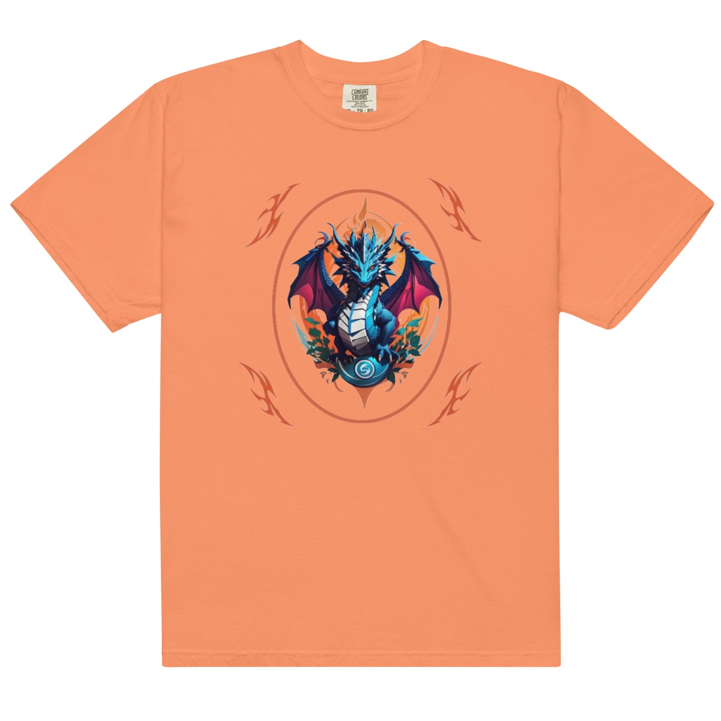 Camiseta grossa de tecido tingido unissex