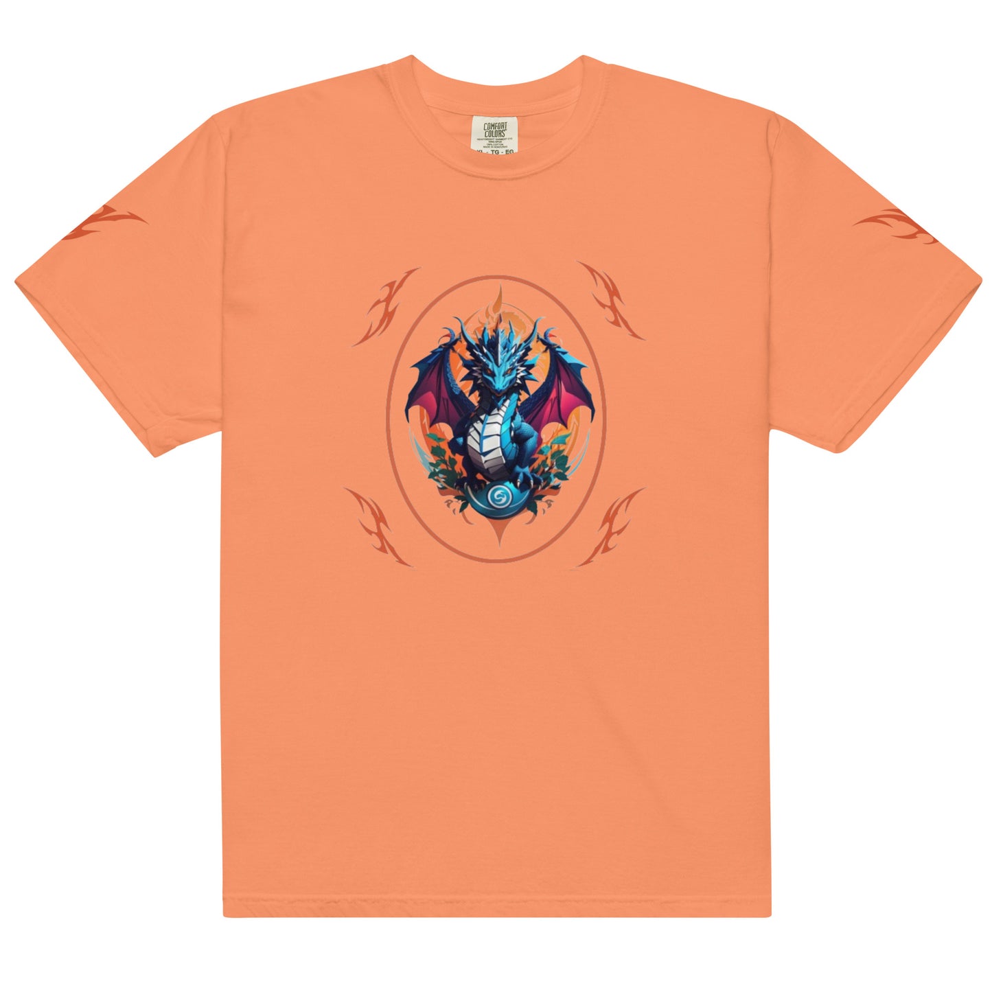 Camiseta grossa de tecido tingido unissex