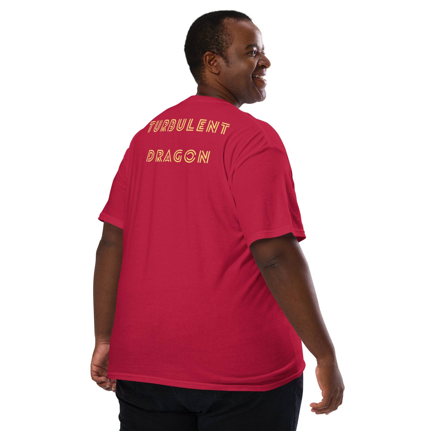 Camiseta garment dyed com bolso unissex