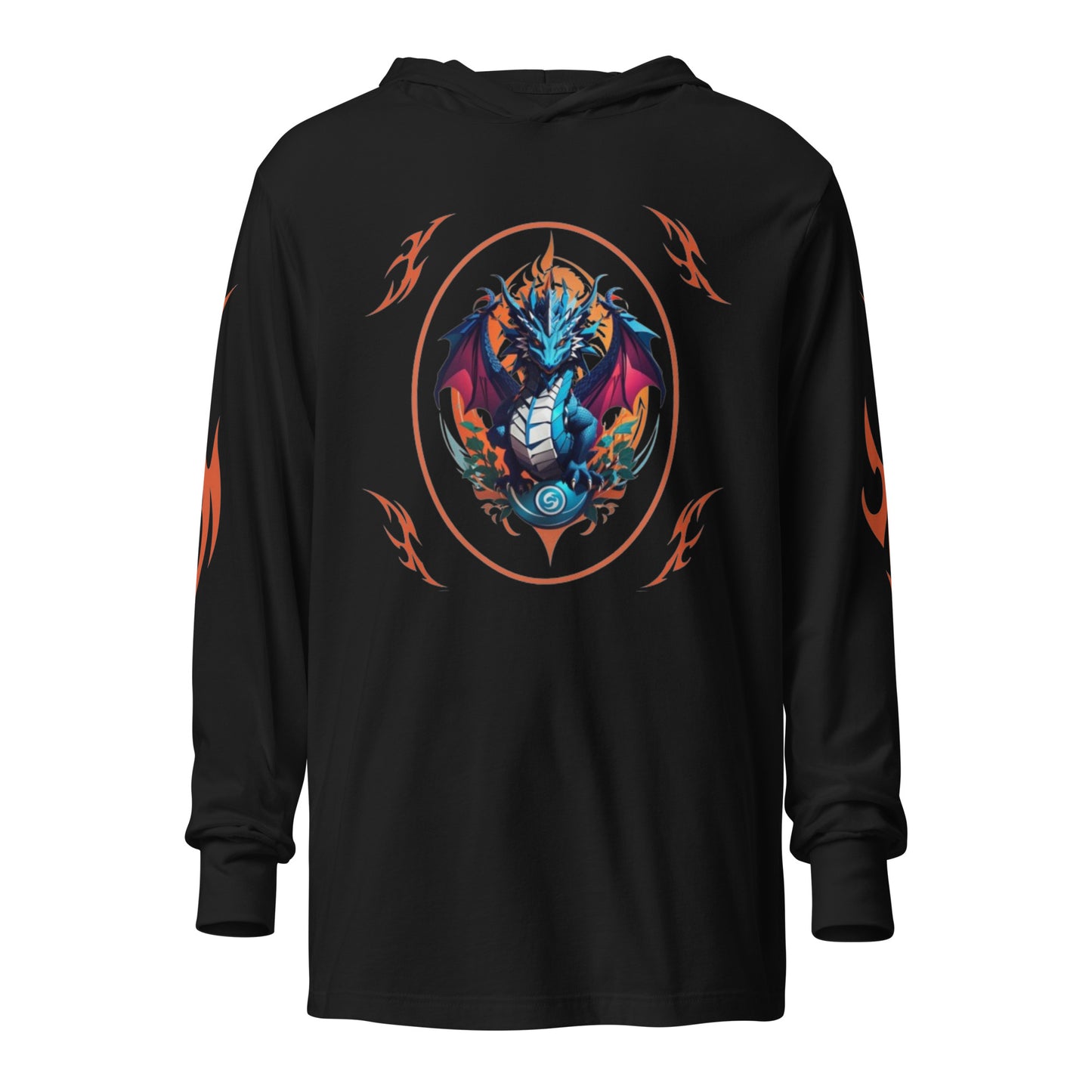 Camiseta de manga longa com capuz