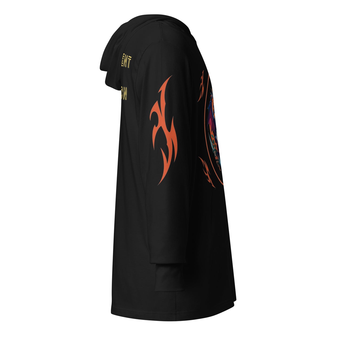Camiseta de manga longa com capuz