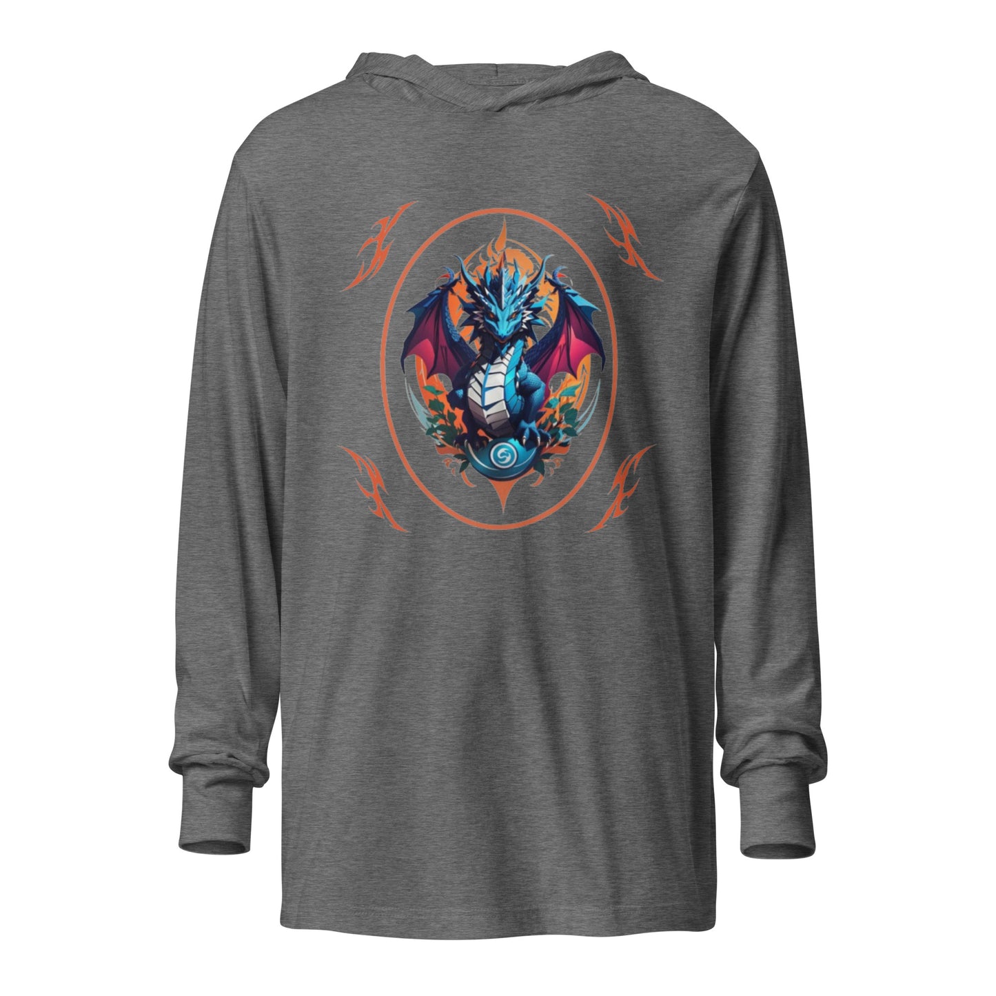 Camiseta de manga longa com capuz