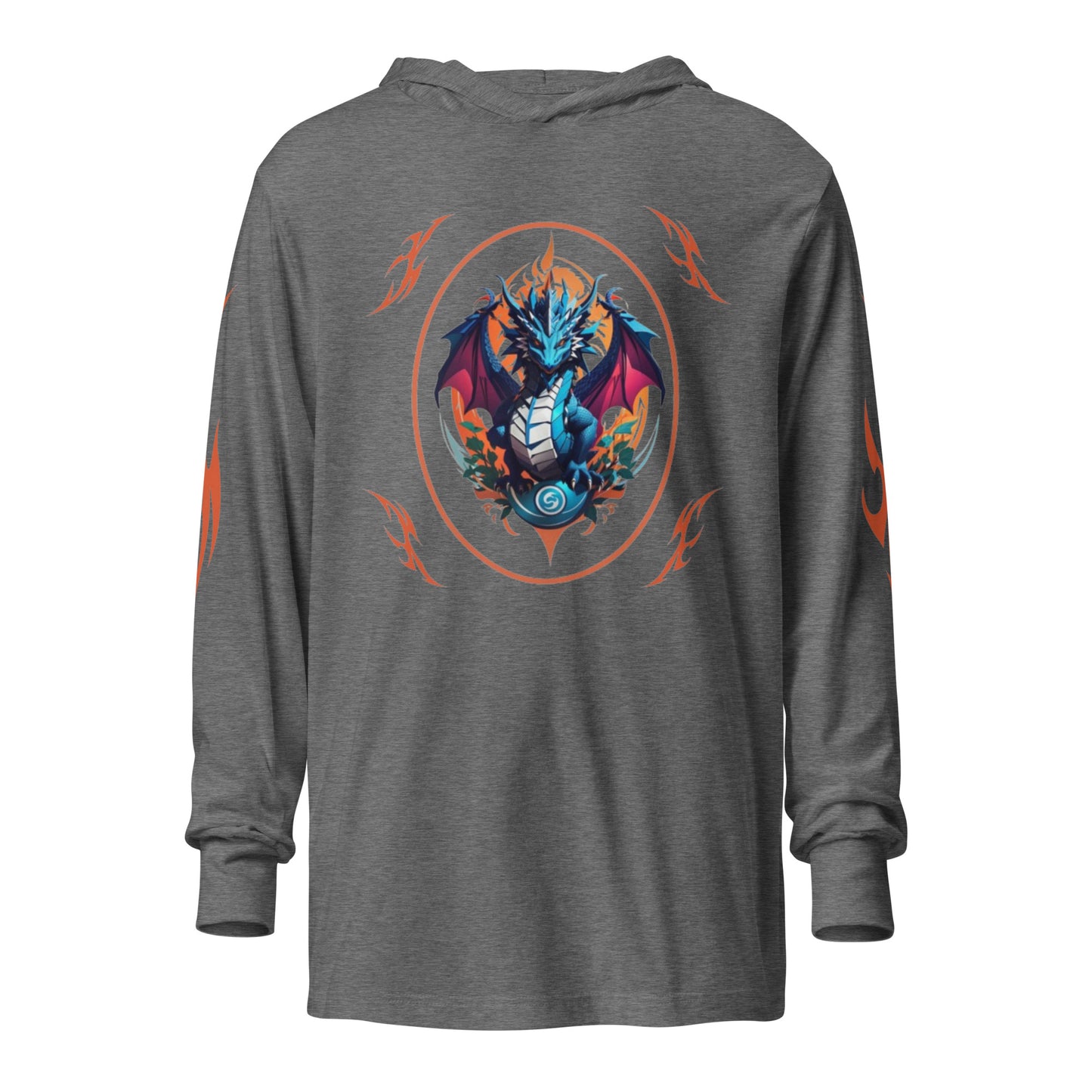 Camiseta de manga longa com capuz