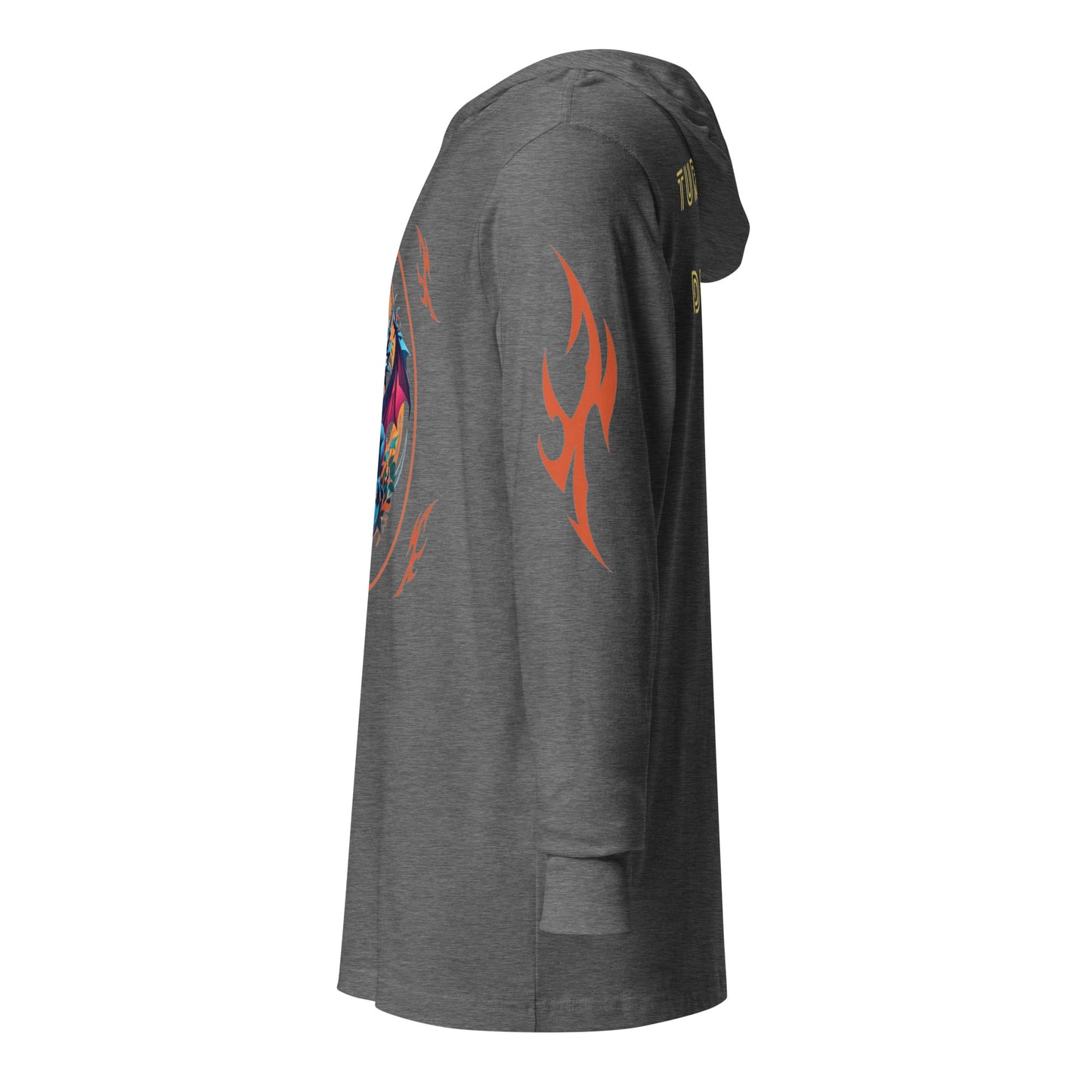 Camiseta de manga longa com capuz