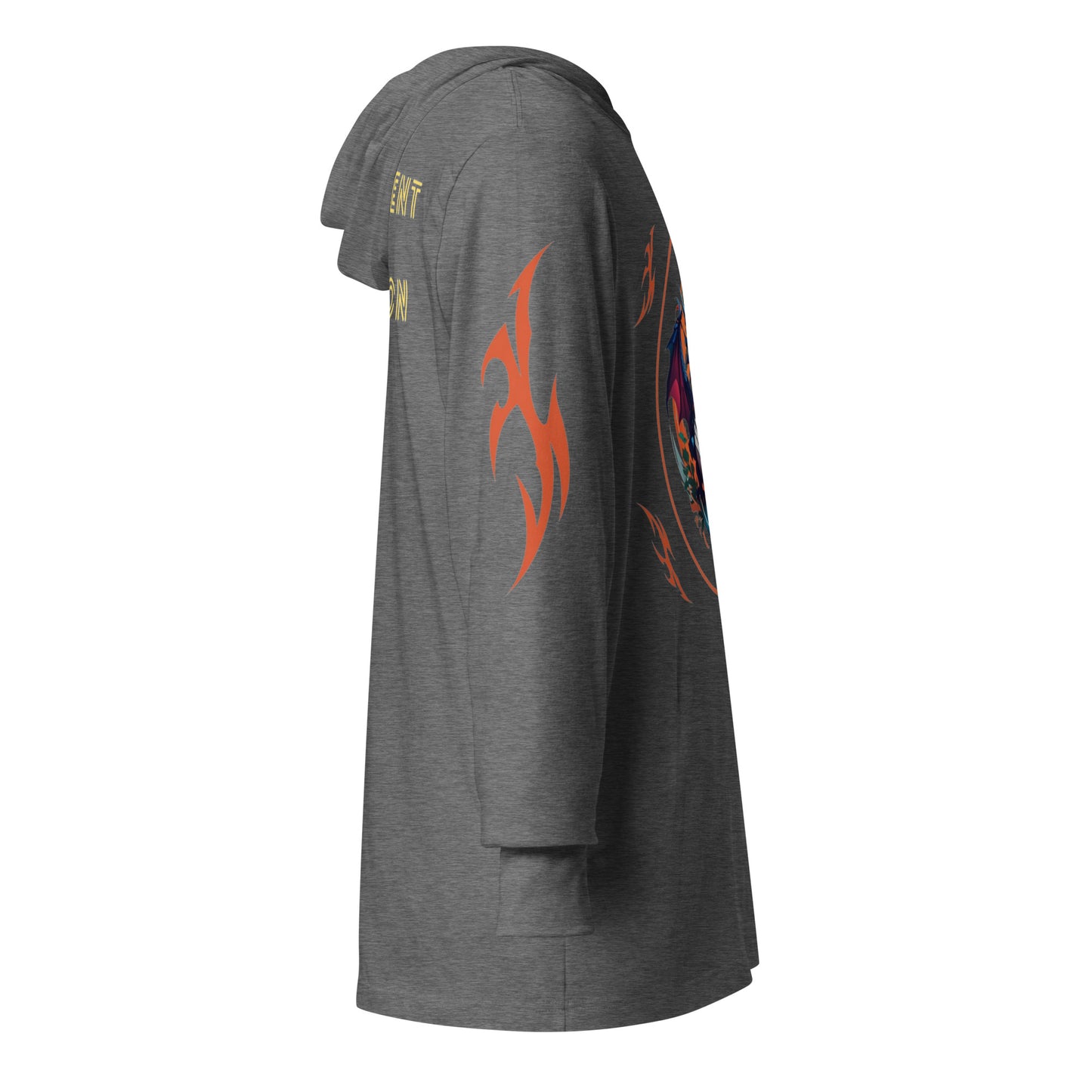 Camiseta de manga longa com capuz